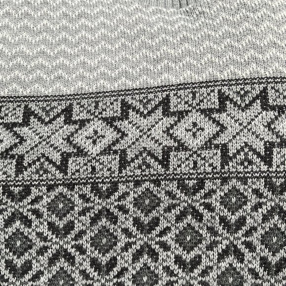 Vintage Fair Isle Knit Turtleneck Sweater Ribbed Nordic Scandinavian Ski Canada - Picture 7 of 8